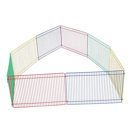 Ipetboom 8 Stück Hamster Gehege Kaninchenspielzeug Laufställe Indoor-Welpenlaufstall Hasenspielzeug Spielzeuge Laufstallzaun für Hamster Chinchillas Laufstall Schildkröte von Ipetboom