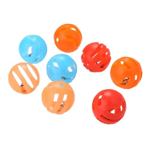 Ipetboom 8pcs Katzenspielzeug Interaktives Kätzchen Necken Chase Spielzeug Haustier Sound für Katzen Hunde Zufällige Farben von Ipetboom