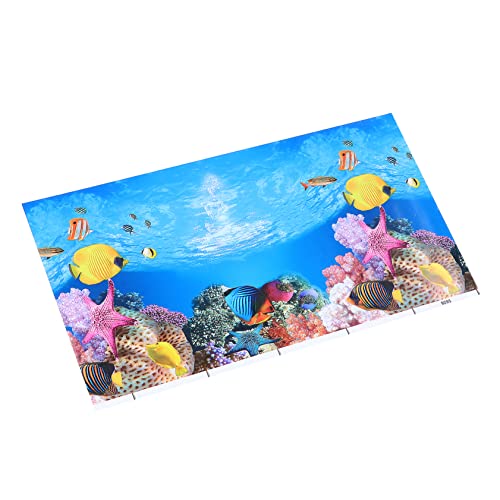 Ipetboom Aquarium Dekoration 3D Aquarium Aufkleber Wandaufkleber für Aquarium Hintergrund Aquarium Poster 52 * 30cm von Ipetboom