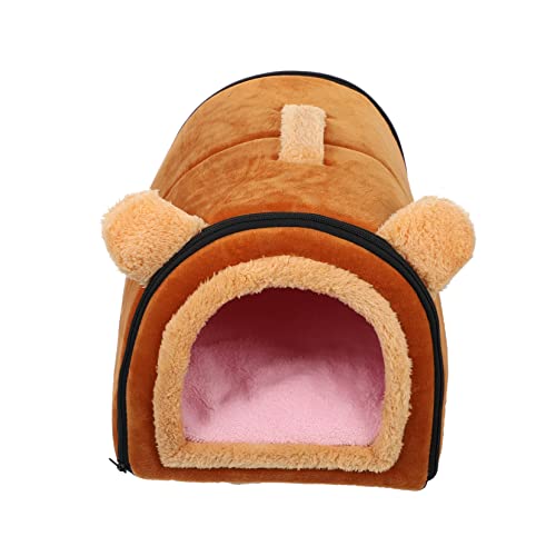 Ipetboom Hamster Baumwollnest Mäuse Bett Hamster-haustiernest Rattenhamster Hausbett Wintersack Für Kleine Haustiere Plüschtiere Warmes Bettnest Vogelnest Falten Stoff Haustierkäfig von Ipetboom