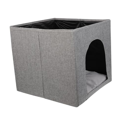 Ipetboom Katzennest haustierzelt pet Teepee cat Tent cat cave drinnen multifunktionales Katzenhaus geschmeidiger Katzenplatz Universal- Haustierbett Hundehütte Kätzchen Leinen- von Ipetboom