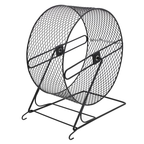 Ipetboom Ruhiges Hamsterrad-Spielzeug für Kleintiere Eisen-Hamster-übungsspielzeug Rattenrad Amüsantes Hamsterrad Laufrad-Spielzeug von Ipetboom