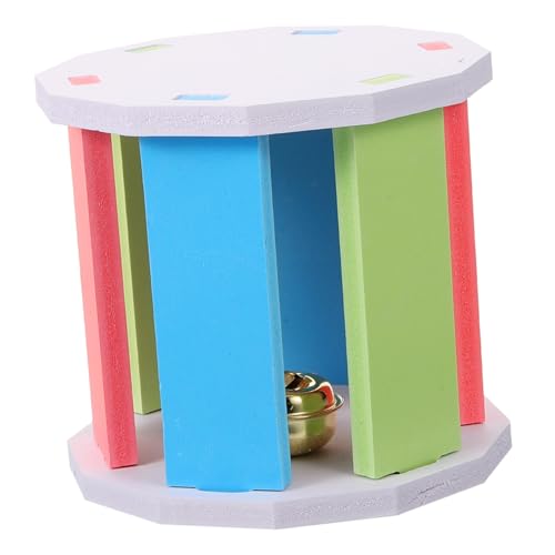 Ipetboom Regenbogen-Hamsternestrad Meerschweinchen übungsspielzeug Meerschweinchen Laufspielzeug Spielzeuge Rollen großes Hamsterrad lautloses Igelrad kauen Hamsterkäfig Spinner Läufer PVC von Ipetboom