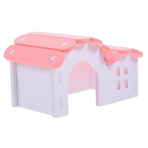 Ipetboom Hamster häuschen Hamster Spielzeug Hamster zubehör Lebewesen eine Armatur Zubehör für Haustierratten Rennmauskäfig Nest Hamsterkäfig Meerschweinchen PVC von Ipetboom