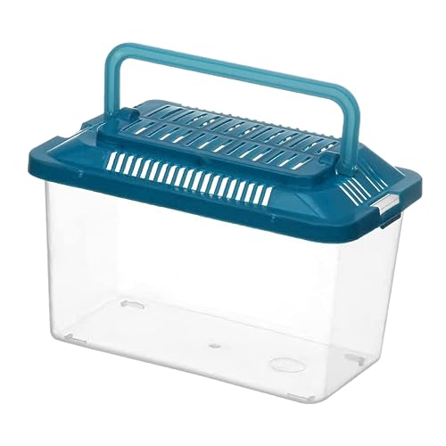 Ipetboom Plastikschildkrötenfischbehälter Fischglas Einsiedlerkrebsbecken futterbox für Tierhalter Hamster transportbox tiergehege Acryl Bart Schildkrötenbecken Meeresschildkröte von Ipetboom