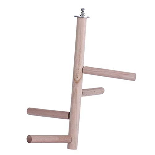 Ipetboom Parrot Stand Stick Zubehör Für Vogelkäfige Conure-Spielzeug Holzpapageienbarsch Vogelbarschständer Papagei Spielen Sittich Der Vogel Trainingsmaterial Rotieren Hölzern von Ipetboom