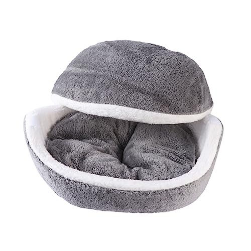 Ipetboom kuschelbett haustierbett Katzen bettchen Hunde bettchen hundehölenbett cat Bed Bodenfilter hundehaus Bett Schlafsack abnehmbar Haustier warmes Katzenbett Hamburger Katzennest von Ipetboom