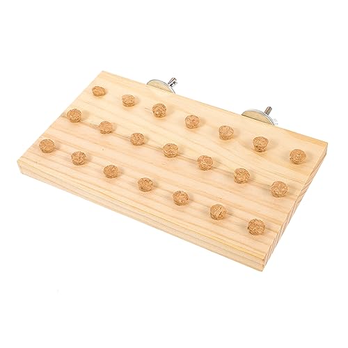 Ipetboom Papageienständerspielzeug Spielset aus Holz Spielzeuge Vogelsitzplattform aus Holz Nymphensittiche Sittiche Spielzeug Pfingstrose aus Tigerhaut Vogel liefert Haustier Vogel Zubehör von Ipetboom