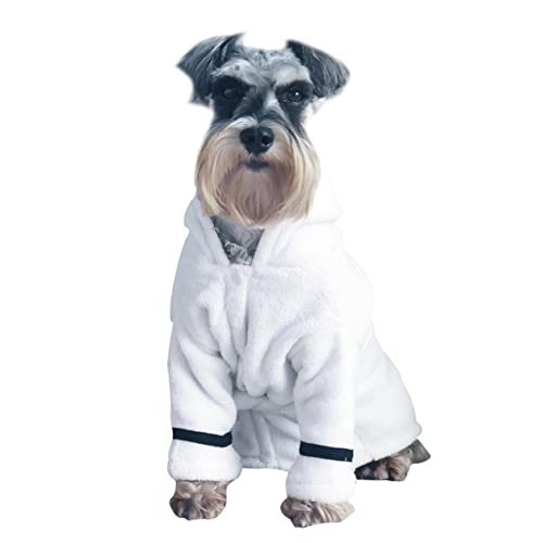 Ipetboom Tier Kapuze Handtuch Hohe Haustiere Katze für mittlere und warme Kleidung Haustier Kapuze/Gürtel Handtücher Kapuzen Pyjama Schnelltrocknend Nachthemd Kleine Größe Hoodie Groß mit Hunde von Ipetboom