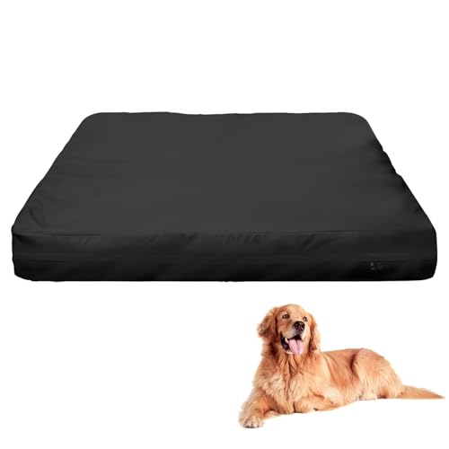 Iptienda Hundebett-Bezug, wasserdicht, langlebig, Bettbezug, Hundebett-Ersatzbezüge mit Reißverschluss, Haustierbett, Kissen, Bettbezug, 92 x 69 x 8 cm von Iptienda