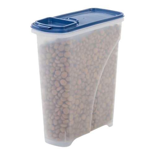 IRIS, luftdichte Futtertonne / Futtercontainer / Futterbehälter ATS-S, für Hundefutter, Kunststoff, transparent / parisblau, 7 Liter / 3,5 kg von Iris Ohyama