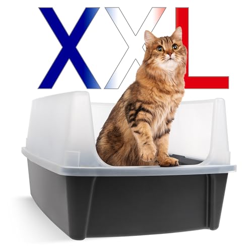 Iris Ohyama, Extra große Katzentoilette, XL Katzentoilette, grau, hochseitige Ablage, abnehmbare Seiten, auslaufsicher, einfache Reinigung, für große erwachsene Katze, zwei Tiere, Maine Coon, BPA-frei Iris Ohyama, Extra große Katzentoilette, XL Katzentoilette, grau, hochseitige Ablage, abnehmbare Seiten, auslaufsicher, einfache Reinigung, für große erwachsene Katze, zwei Tiere, Maine Coon, BPA-frei von Iris Ohyama