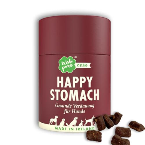 Irish Pure Happy Stomach Verdauungssnacks für Hunde | 100 Stück / 1 x 300g | Probiotika als Leckerli | Darmflora beim Hund stärken | verbesserte Verdauung & Immunsystem | Magenproblemen |100%Natürlich von Irish Pure