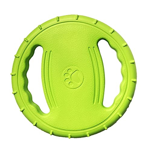 Irishom Pet Dog Flying Disc Eva Hundetrainingsring mit Doppelgriffen Hundeflyer Spielzeug Outdoor-Aktivität Schwimmendes Fetch-Spielzeug von Irishom