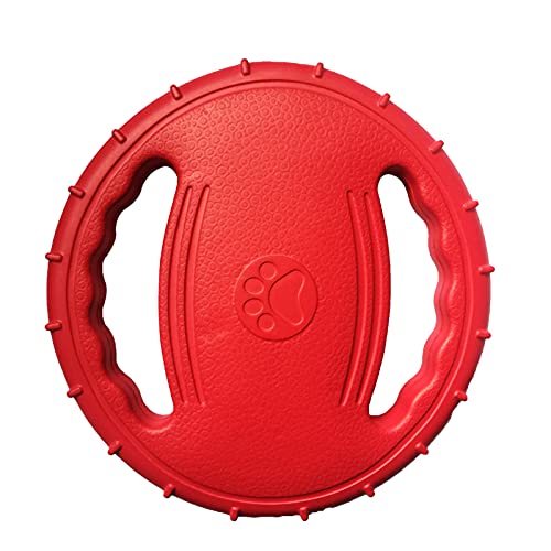 Irishom Pet Dog Flying Disc Eva Hundetrainingsring mit Doppelgriffen Hundeflyer Spielzeug Outdoor-Aktivität Schwimmendes Fetch-Spielzeug von Irishom