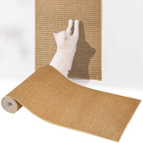 Katzen Wand Kletterteppich Beige von Iseobuoco