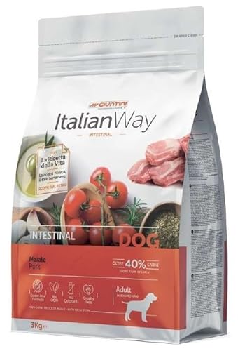 Italia Way Adul Trockenfutter für Hunde, Medium/Max Pork, 3 kg von ItalianWay