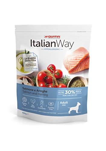 Italian Way Hypoallergenes Hundefutter für Lachs und Aringhe, für Erwachsene, Mini, 8 kg von ItalianWay