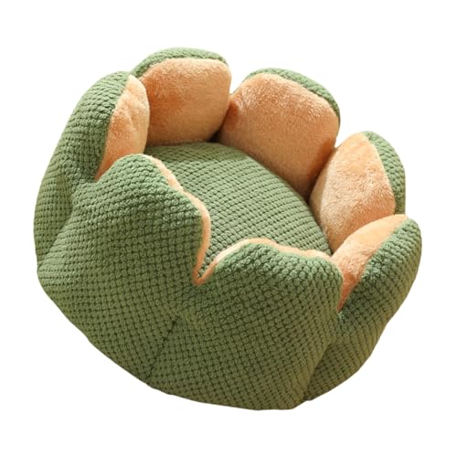 Itkcozcg Haustierbett mit abnehmbarem Kissen, weicher Griff, schöne Blume, rundes Bett, Hundesofa, abnehmbares Kissen von Itkcozcg