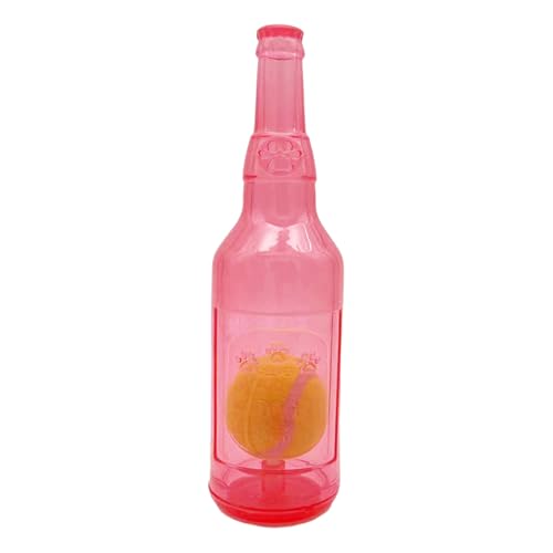 Itkcozcg Pet Chew Toy Teething Toy Wine Bottle Toy with Tennis Molar Pet Chew for Tething Toy Reward Molar Toy for Puppy von Itkcozcg