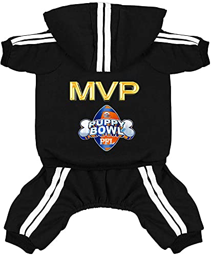 Hund Hoodies Hund Kleidung 4 Beine Overall Fußball MVP Fleece Pullover Winter Sweat Shirt Warme Baumwolle Hoodie für Kleinen Hund Mittel Große Hund von Izefia