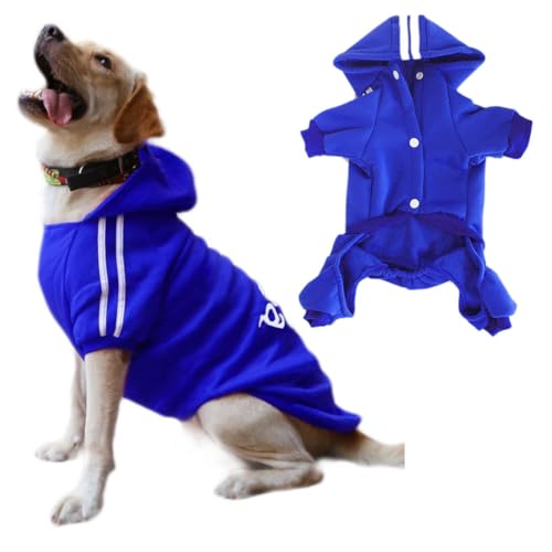 Hunde Hoodies 4 Beine Overall Hundekleidung Pullover Warmes Sweatshirt Baumwolljacke Trainingsanzug für Kleinen Hund Mittlerer Hund Großer Hund Katze von Izefia