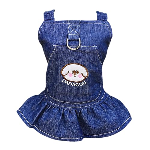 Hundekleid Welpe Luxus Rock Hundekleidung Schönes Muster Prinzessin Kleider Hochzeitsabend Kleid Tutu Rock Jeansrock Rock für Kleines Hundemädchen von Izefia