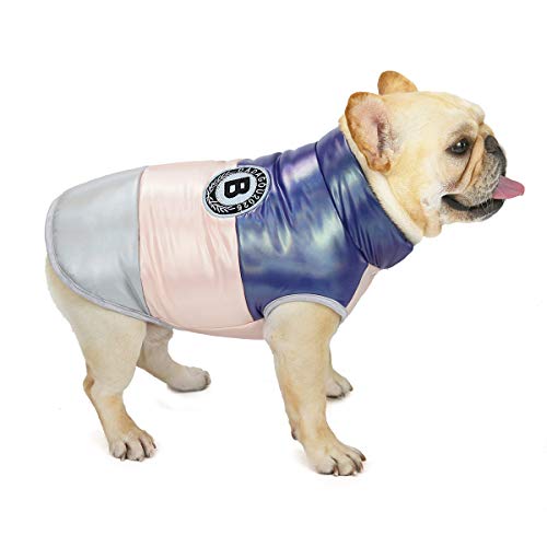 Hundemantel Winddichte Jacke Kaltwettermantel Fleece Warmer Hundemantel Winter Dicke Kleidung Hundemantel für Kleine Hunde Bulldogge Mittlere Katze von Izefia