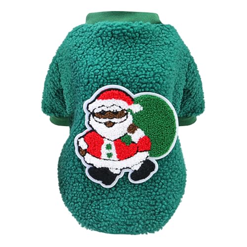 Izefia Hund Pullover Hund Kostüm Weihnachtskleidung Geschenk Fleece Hund Wolle Pullover Winter Warme Pyjamas Weihnachtsvater Rentier Baum Hund Pullover für Kleine Hund Mittlere Hund Katze von Izefia