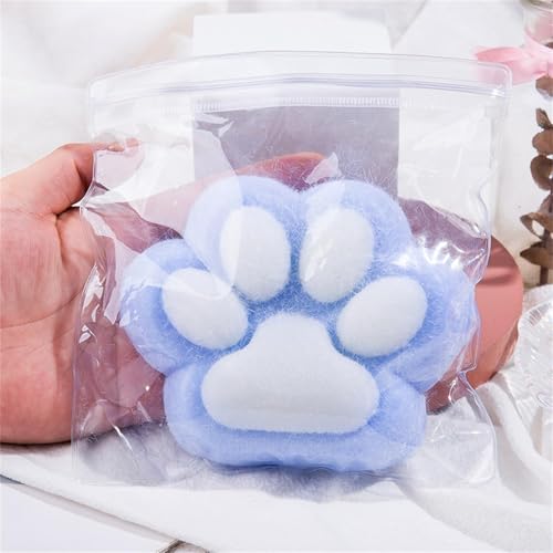 JABALUX Cat Paw Squishy, Handmade Cat Paw Squishy, Giant Cat Paw Squishy Jumbo, 5 Inch Cat Paw Giant Paw Squishy Fidget Toys, Squishy Cat Paw Squeeze Toys (Blue) von JABALUX