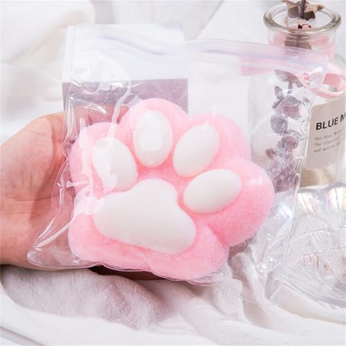 JABALUX Cat Paw Squishy, Handmade Cat Paw Squishy, Giant Cat Paw Squishy Jumbo, 5 Inch Cat Paw Giant Paw Squishy Fidget Toys, Squishy Cat Paw Squeeze Toys (Pink) von JABALUX