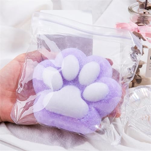 JABALUX Cat Paw Squishy, Handmade Cat Paw Squishy, Giant Cat Paw Squishy Jumbo, 5 Inch Cat Paw Giant Paw Squishy Fidget Toys, Squishy Cat Paw Squeeze Toys (Purple) von JABALUX