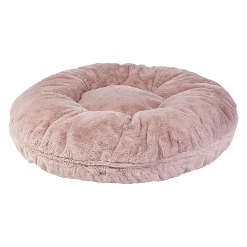 JACK AND VANILLA, Bequemer Sitzsack für Hunde und Katzen, Elegantes Design, Abnehmbarer und waschbarer Bezug, ideal zum Ausruhen und Spielen, Durchmesser 90 cm, Farbe Rosa von JACK AND VANILLA