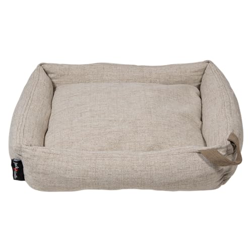 JACK AND VANILLA, Elegantes Sofa, Beige, für kleine Räume, modernes und Komfortables Design, ideal für Wohnungen, pflegeleicht, Maße: 55 x 50 x 12 cm, Modell Luxor von JACK AND VANILLA