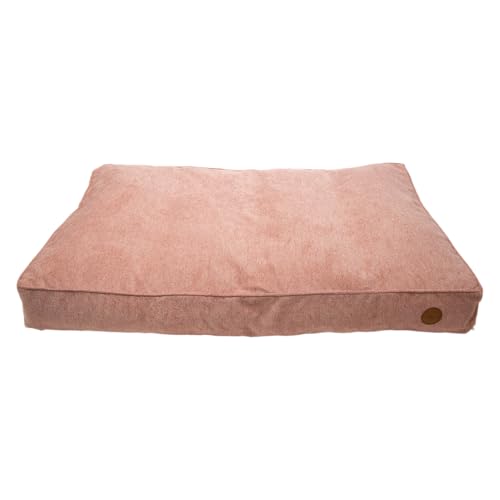 JACK AND VANILLA, Elegantes und modernes Hundebett, bequem und langlebig, Abnehmbarer und waschbarer Bezug, ideal für große Hunde, Maße 120 x 80 cm, Farbe: Rosa, Modell Timeless Riga von JACK AND VANILLA