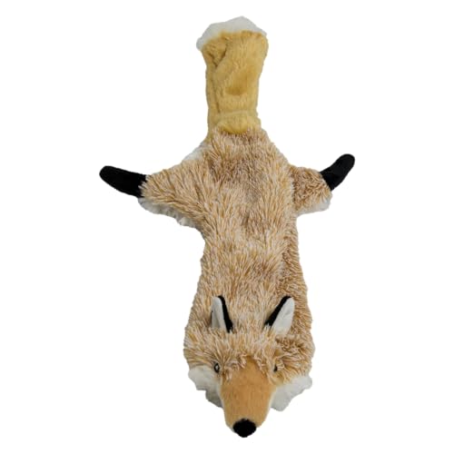 JACK AND VANILLA, Flatties Hundespielzeug, Fuchs, 56 cm, realistisches Design, klingt und waschbar, ideal für interaktive Spiele, leuchtende Farben von JACK AND VANILLA