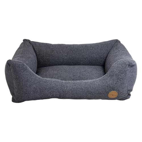 JACK AND VANILLA JV Hampton Orthopädisches Hundesofa – Korb für ältere Hunde oder empfindliche Gelenke – Dunkelgrau, L, 117 x 82 x 28 cm von JACK AND VANILLA