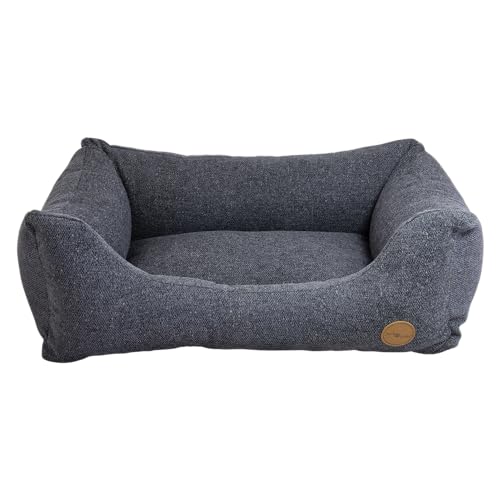 JACK AND VANILLA JV Hampton Orthopädisches Hundesofa – Innenkorb für ältere Hunde oder empfindliche Gelenke – Dunkelgrau, S, 60 x 44 x 23 cm von JACK AND VANILLA