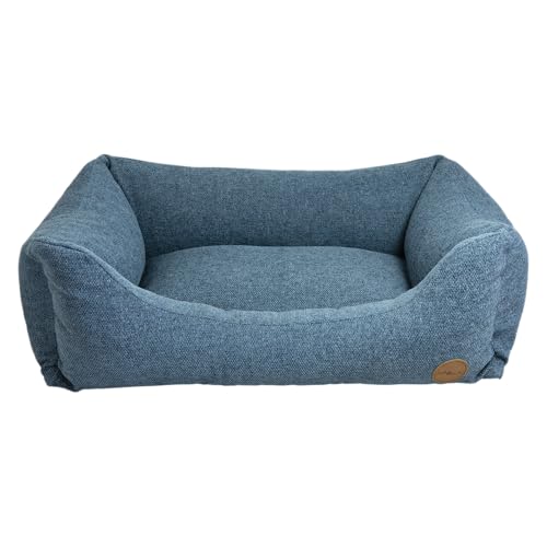 JACK AND VANILLA JV Hampton Orthopädisches Hundesofa – Korb für ältere Hunde oder empfindliche Gelenke – Petrol, M, 80 x 60 x 25 cm von JACK AND VANILLA