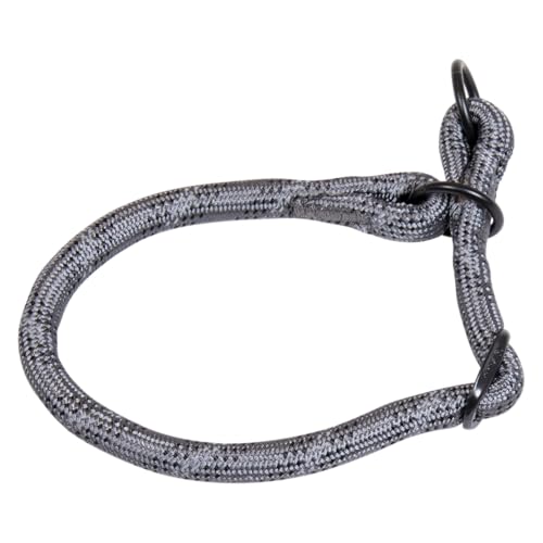 Jack and Vanilla - Großes Hundehalsband mit leuchtenden Punkten, hohe Sichtbarkeit, für Jede Größe von Hunden – Farbe Grau, Größe 12 mm x 30-35 cm von JACK AND VANILLA