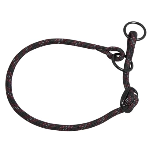 JACK AND VANILLA, Hundehalsband, Modell Luminous Dots, Schwarz, Größe 8 mm x 50-65 cm von JACK AND VANILLA