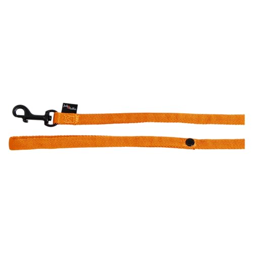 JACK AND VANILLA, Hundeleine, Modell Comfort Tube, Nylon, Orange, Größe 25 mm x 122 cm von JACK AND VANILLA