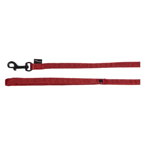 JACK AND VANILLA, Hundeleine, Modell Comfort Tube, Nylon, Rot, Größe S, 15 mm x 152 cm von JACK AND VANILLA