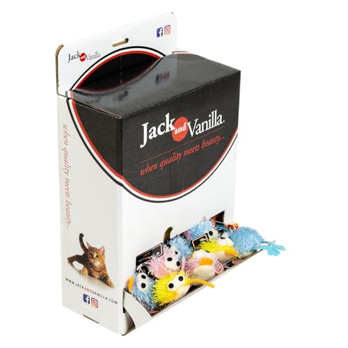 JACK AND VANILLA, Interaktives Katzenspielzeug in Vogelform, stimulierend und langlebig, Größe 5 cm, ideal für das Wohlbefinden Ihrer Katze, Modell Cat Toys von JACK AND VANILLA