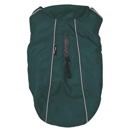 JACK AND VANILLA, Komfortabler und eleganter Hundemantel, wasserabweisend, ideal für Spaziergänge bei kaltem Wetter, Größe M, Farbe Blau, 40 cm, Modell Expedition von JACK AND VANILLA