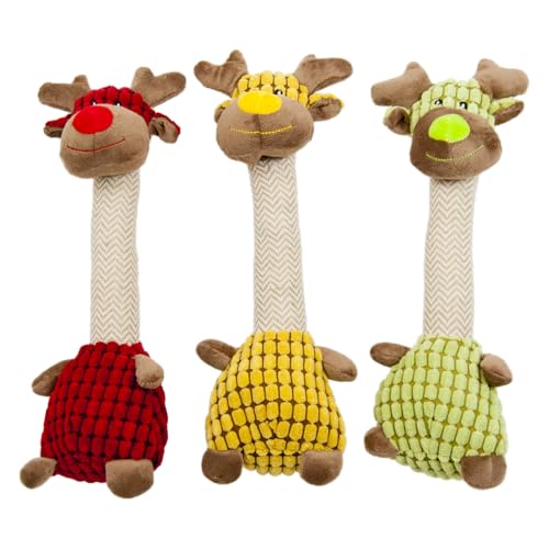 JACK AND VANILLA, Plüsch-Giraffe, besonders weich, für Hunde und Katzen, samtig, ungiftig, sicheres Spielzeug, buntes Design, maschinenwaschbar, 33 cm, Mehrfarbig von JACK AND VANILLA