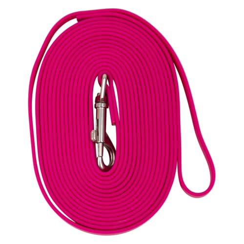 JACK AND VANILLA, Robuste Hundeleine mit sicherem Karabiner, Länge verstellbar, Elegantes Fuchsia-Design, optimaler Komfort für Spaziergänge, S-Wide, Fuchsia, Modell Sport Expedition von JACK AND VANILLA