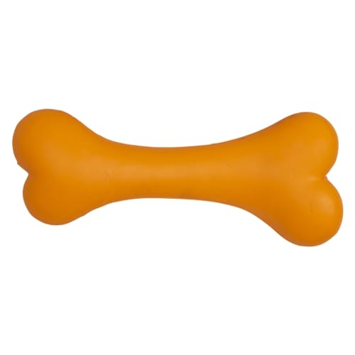 JACK AND VANILLA, Rubber Toys Hundespielzeug, robust, Erdnuss-Geschmack, ideal zum Kauen, 21,4 cm, Orange, Haltbarkeit und geistige Stimulation von JACK AND VANILLA