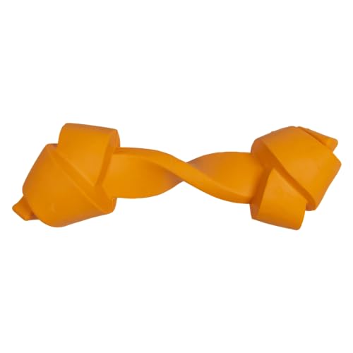 JACK AND VANILLA, Rubber Toys Hundespielzeug, robust, Huhn, geistige Stimulation, leicht zu reinigen, Gummi, Orange, 22,8 cm von JACK AND VANILLA