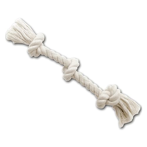 JACK AND VANILLA, Seil aus natürlicher Jute, 3 Knoten, für interaktive Spiele, leicht und langlebig, ideal für Hunde Kleiner und mittlerer Rassen, 30 cm, natürliche Farbe, Modell Revive Toys von JACK AND VANILLA